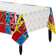 The Ultimate Power Rangers Ninja Steel Birthday Party Supplies Pack For 16 With Plates, Cups, Napkins, Tablecover, Candles, Garland, Add An Age Birthday Banner, and Exclusive Pin By Another Dream