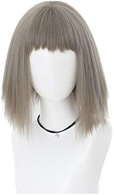 Chenjinxiang01 Wig Set Short Hair Straight Hair Fluffy Natural Dog
