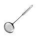 DELSON Skimmer Slotted Spoon Rustproof, Integral Forming Durable Newness 304 Stainless Steel Slotted Spoon with Vacuum Ergonomic Handle Comfortable Grip Design Strainer Ladle for Kitchen 14.9 Inch
