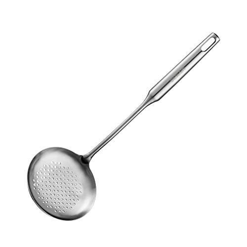 DESLON Mesh Food Strainer Stainless Steel Colander with Hollow Handle Heat Resistant Cooking Tool