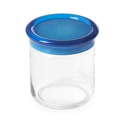 omada Design unbreakable optical plastic jar of 25,36 fl oz height 4,92 inch, Trendy line, Turquoise