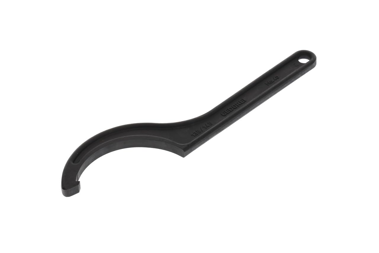 GEDORE Hook spanner with lug, for Slotted nuts, AF 135-145 mm, Tip dia. 5 mm, Ratchet spanner, 40 135-145