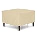 SunPatio Outdoor Ottoman Cover, Heavy Duty Waterproof Square Coffee Table Cover, Patio Furniture Side Table Cover, All Weather Protection, 32