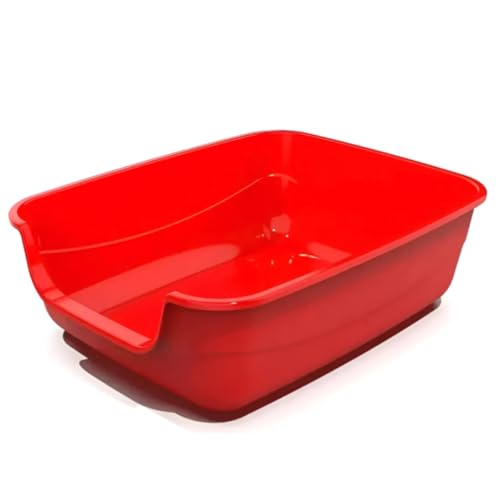 Caixa De Areia Para Gatos Caixona Extra Grande 62x50 Bandeja Sanitário Higiênico Banheiro Desmontável Facil Limpeza Confortável