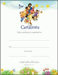 Jesus with Children General Certificate