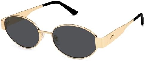 Amazon.com: DIMENSIP Retro Oval Sunglasses for Women Men 