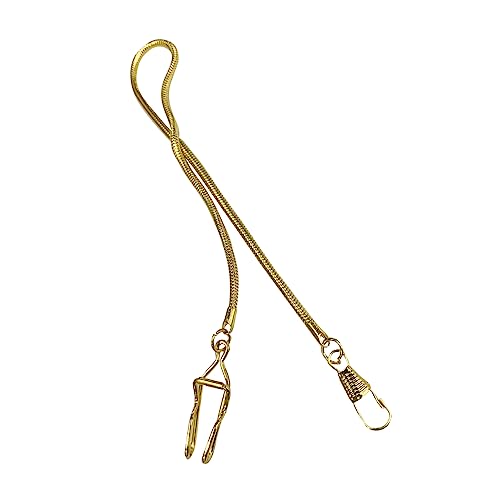 Didiseaon Vintage Metal Pocket Watch Chain with Heavy Duty Claw Clip Retro Glossy Belt Accessory for Men Vest Chain for Watch Holders Classic Gift Choice