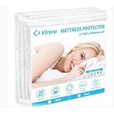 Bamboo Viscose Mattress Protector – Waterproof & Ultra Soft Breathable Noiseless Washable Bed Mattress Cover for Comfort & Pr