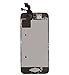 iRepair Master For iPhone 5C LCD Display Screen Touch Digitizer Full Assembly Replacement with Home Button, Front Camera, Ear Speaker, Repair Tools and Tempered Glass, Black
