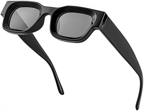 EYLRIM Thick Square Frame Sunglasses for Women Men Chunky
