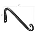 Mkono 2 pcs Hanging Plants Bracket Black Curved Hooks Wall Brackets for Bird Feeders, Planters, Lanterns, Wind Chimes Indoor Outdoor Decor,12 inchthumb 4