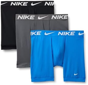 Nike Men`s Essential Micro Boxer Briefs 3 Pack - Glacier Blue