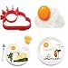 Silicone Egg and Pancake Mold - Owl/Bunny/Sun Clound/the Guy with Glasses Patterns- Set of 4