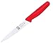 Rated #1 Kitchen-Tool ICEL 4-inch Serrated Paring Knife, Red
