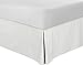 Bed Skirt (Twin, White, 15 Inch Fall) - Hotel Quality, Iron Easy, Quadruple Pleated , Wrinkle and Fade Resistant - by Utopia Bedding