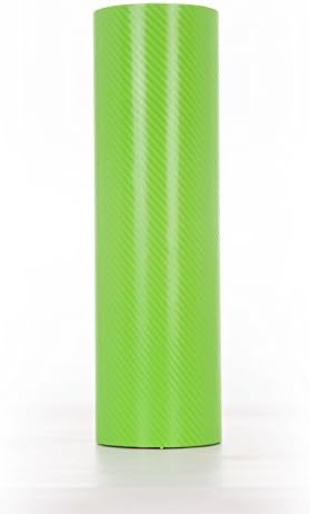 Hyperlex 4D Memory Carbon Fibre Vinyl Wrap (1.52 Metres x 1 Metre, Apple Green)