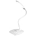 HaMi 5W 18LED Desk Lamp,Eye-Care Dimmable Table Light Lamp with 3 Level Dimmer Touch Control, Adjustable Gooseneck Lamp for Studying, Reading, Working,Camping - White