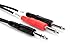 Hosa STP-201 1/4" TRS to Dual 1/4" TS Insert Cable, 1 Meter primary