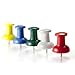 Officemate Giant Push Pins 1.5 Inch, Assorted Colors, Tub of 12 (92902)