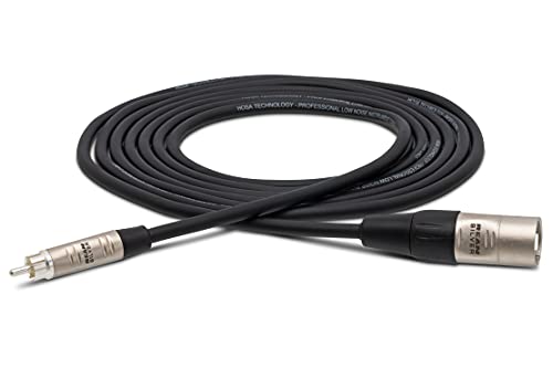 Hosa HRX-020 Pro Unbalanced Interconnect, REAN RCA to XLR3M, 20 Feet