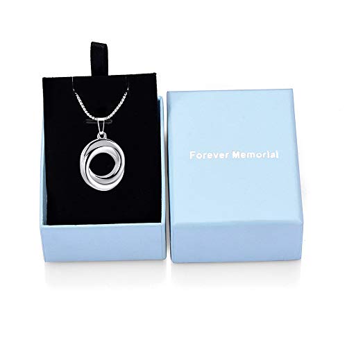 image for Imrsanl Circle of Life Urn Necklace Cremation Jewelry Ashes Holder for