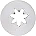 Ateco # 846 - Closed Star Pastry Tip 1/2'' Opening Diameter- Stainless Steel