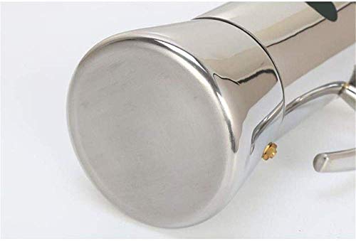 Kaffee Kessel 300ML 6-Tasse Edelstahl Stovetop Moka Espressomaschine Espressokocher Moka Pot Breit Bottom Home Hand… – Bild 7