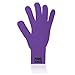 2 X PURPLE - Professional Heat Resistant Gloves For Curling and Flatting Iron