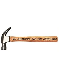 Fathers Day regalo Dad puede Fix Cualquier Cosa Carpintería grabado mango de madera acero Martillo