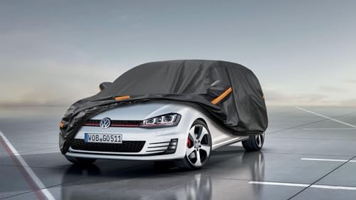 Kayme Waterproof Breathable Car Cover Compatible with Volkswagen Golf MK5/6/7/8 (2003-2025), 7 Layers Outdoor Car Cover, Rain Sun Dust Cover with Zip.