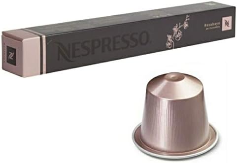 Nespresso Coffee Espresso Capsules 10 Pods Original Line / VertuoLine (Please Order Minimum 2 Sleeves 20 count For Original Line) All Flavors (10 Capsules Rosabaya De Columbia)