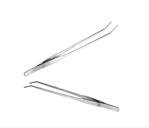 Polymer True Utility 3 Pieces Aquarium Clean Tools Fish Tank Water Grass Planting Straight Curved Scissors Tweezers - Thumbnail 5