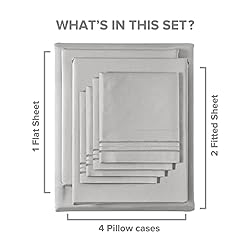 Split King 7 Piece Sheet Set - Breathable & Cooling