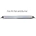 Stanbroil Stainless Steel Linear Trough Drop-in Fire Pit Pan and Burner 48 by 6-Inch, Outdoor Fire Pit for Patio, BTU 91,000 Max