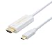USB C to HDMI 4K@60Hz, CableCreation USB Type C to HDMI 3 Feet Cable Thunderbolt 3 Compatible, Compatible with MacBook Pro 2019/Surface Book 2/Chromebook Pixel/Yoga 920/Samsung S10, S9, S8, White