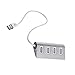 USB Hub, USB Data Hub, Rosa Schleife 4 Port Universal High Speed USB Data Hub with Aluminum Alloy Material for MacBook Air Pro, Surface Pro 3, Smartphone Tablet PC