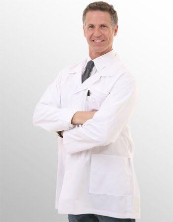 Lab Coat with 3 Pockets - Short ,White Style# DLC100 (XX-Large)