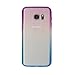 Galaxy S7 Case,CLONG Colorful Slim Fit Flexible Soft TPU Acrylic Protective Cover Gradient Translucent Impact Resistance Clear Bumper Cell Phone Case for Samsung Galaxy S7 2016 Release (Blue&Purple)