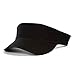 TOP HEADWEAR Solid Adjustable Blank Visor, Black