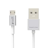 Micro USB Charger Cord for Andriod Smartphone Digital Camera Toys PDA Tables Connection 2.4 A（39 inchs silver)