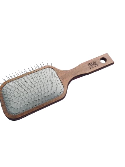 nippes Solingen Pneumatic Hair Brush | Paddle Brush Gives Hair a Shiny Healthy Look | Detangling Long Hair | Smoothing & Taming Frizzy Hair | Large, Rectangular