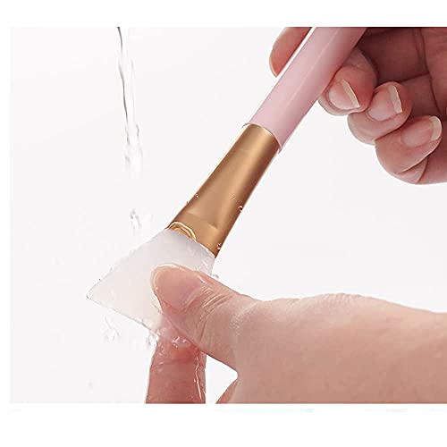 3pcs Mud Face Mask Brushes Silicone Soft Facial Mud Clay Charcoal Applicator Moisturizers Hairless Eye Body Lotion Butter Makeup Cosmetic DIY Tools Pinkiou