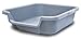 PuppyGoHere Small Gray Litter Box, Durable & Pet Safe, Open Top Entry, Comfortable for Dogs up to 6 lbs