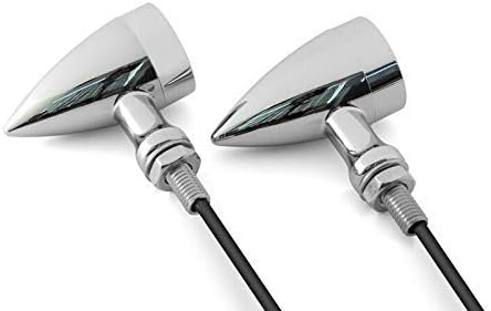 Alchemy Parts Motorbike LED Indicators Chrome Steel for Vintage Retro Custom Bike Project - Image 5