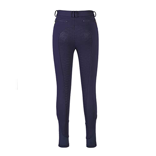 image for HR Farm Ladies Middle Rise Full Seat Silicone Knit Breeches Women Ridi