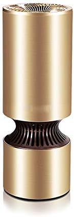Auslese™ Alloy Intelligent Oxygen Bar Car Smart Air Purifier, True HEPA Filter Mini Portable Air Cleaner Odor Allergies Eliminator for Smoke, Dust, Bedroom, Home, Office and Car - Gold Color