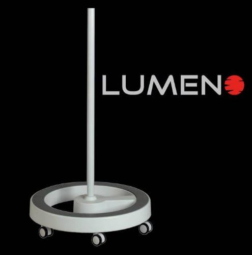 Lumeno6159GR / 6159GN / 6159SW Rolling Tripod/Stand with Grey or Green Base Ring for Magnifying Lights, Workplace Lamps, Cosmetic Lights, Illuminated Magnifiers, Suitable for Series 721X/821X/851X