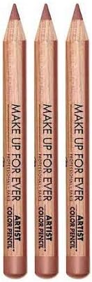 Makeup Forever Artist Color Pencil Travel Size, Set of 3 (606 Wherever Walnut)