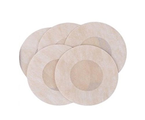 image for esowemsn 5Pairs Non Woven Round--shaped Women Adhesive No Show Disposa