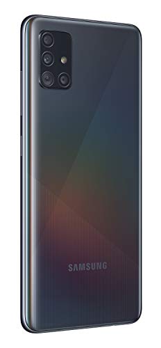 Samsung Galaxy A51 Android Smartphone ohne Vertrag, 4 Kameras, 6,5 Zoll Super AMOLED Display, 128 GB/4 GB RAM, Dual SIM, prism crush Schwarz